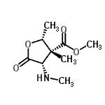 CAS#: 201603-02-3， Methyl (2R,3R,4S)-2,3-Dimethyl-4-(Methylamino)-5-Oxotetrahydro-3-Furancarboxylate
