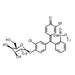 CAS#: 201685-76-9， Sodium 2-[(Z)-[4-(alpha-L-Allopyranosyloxy)-3-Chlorophenyl](3-Chloro-4-Oxo-2,5-Cyclohexadien-1-Ylidene)Methyl]Benzenesulfonate