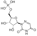 structure of CAS# 2018-19-1, [(2R,3S,4R,5R)-5-(3,5-Dioxo-1,2,4-Triazin-2-Yl)-3,4-Dihydroxyoxolan-2-Yl]Methyl Dihydrogen Phosphate;[(2R,3S,4R,5R)-5-(3,5-Dioxo-1,2,4-Triazin-2-Yl)-3,4-Dihydroxy-Tetrahydrofuran-2-Yl]Methyl Dihydrogen Phosphate;[(2R,3S,4R,5R)-5-(3,5-Dioxo-1,2,4-Triazin-2-Yl)-3,4-Dihydroxy-2-Tetrahydrofuranyl]Methyl Dihydrogen Phosphate;[(2R,3S,4R,5R)-5-(3,5-Diketo-1,2,4-Triazin-2-Yl)-3,4-Dihydroxy-Tetrahydrofuran-2-Yl]Methyl Dihydrogen Phosphate