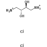 结构式 CAS# 20182-71-2, (2R,3S)-2,3-二羟基-1,4-丁烷二铵二氯化物
