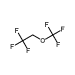 structure of CAS# 20193-67-3, 1,1,1-Trifluoro-2-(Trifluoromethoxy)Ethane;2,2,2-trifluoro-1-(trifluoromethoxy)ethane;2,2,2-Tri<wbr>fluoroeth<wbr>yl triflu<wbr>oromethyl<wbr> ether; 2<wbr>-(Trifluo<wbr>romethoxy<wbr>)-1,1,1-t<wbr>rifluoroe<wbr>thane;MFCD02093309