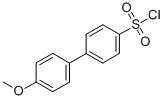 structure of CAS# 202752-04-3, 4'-Methoxy-[1,1'-Biphenyl]-4-Sulfonylchloride;[1,1'-BIPHENYL]-4-SULFONYL CHLORIDE, 4'-METHOXY-;4'-METHOXY[1,1'-BIPHENYL]-4-SULFONYL CHLORIDE;[4-(4-METHOXYPHENYL)PHENYL]SULFONYL CHLORIDE