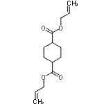 structure of CAS# 20306-22-3, Diallyl 1,4-Cyclohexanedicarboxylate;diallyl 1,4-cyclohexanedicarboxylate;Diallyl 1<wbr>,4-Cycloh<wbr>exanedica<wbr>rboxylate<wbr> (cis- an<wbr>d trans- <wbr>mixture)
