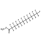structure of CAS# 203302-98-1, Methyl Henicosafluoroundecanoate;3-(Trifluoromethoxy)phenylacetic acid;methyl 2,<wbr>2,3,3,4,4<wbr>,5,5,6,6,<wbr>7,7,8,8,9<wbr>,9,10,10,<wbr>11,11,11-<wbr>henicosaf<wbr>luorounde<wbr>canoate;Methyl perfluoroundecanoate