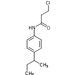 structure of CAS# 20331-29-7, N-(4-Sec-Butylphenyl)-3-Chloropropanamide;MFCD02973804;N-(4-sec-butylphenyl)-3-chloropropanamide;N-[4-(butan-2-yl)phenyl]-3-chloropropanamide