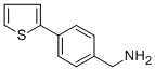 structure of CAS# 203436-48-0, 4-(2-Thienyl)-Benzenemethanamine;4-(Thien-2-Yl)Benzylamine;4-(2-THIENYL)BENZYLAMINE