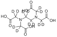 结构式 CAS# 203806-08-0, N,N'-(1,2-乙二基-1,1,2,2-D4)二[N-(羧甲基-D2)-甘氨酸-2,2-D2