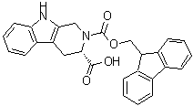 structure of CAS# 204322-23-6, (3S)-1,3,4,9-Tetrahydro-2H-Pyrido[3,4-b]Indole-2,3-Dicarboxylicacid 2-(9H-Fluoren-9-Ylmethyl) Ester;(3R)-2-(9H-Fluoren-9-Ylmethoxy-Oxomethyl)-1,3,4,9-Tetrahydropyrido[5,4-B]Indole-3-Carboxylic Acid;(3R)-2-(9H-Fluoren-9-Ylmethoxycarbonyl)-1,3,4,9-Tetrahydro-$B-Carboline-3-Carboxylic Acid;00471_Fluka