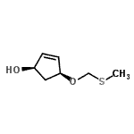 CAS#: 204587-57-5， (1R,4S)-4-[(Methylsulfanyl)Methoxy]-2-Cyclopenten-1-Ol