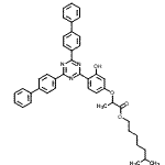 CAS#: 204848-45-3， 6-Methylheptyl 2-{4-[4,6-Di(4-Biphenylyl)-1,3,5-Triazin-2-Yl]-3-Hydroxyphenoxy}Propanoate