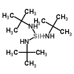 structure of CAS# 205503-61-3, N,N',N''-Tris(2-Methyl-2-Propanyl)Silanetriamine;N,N',N''-tri-tert-butylsilanetriamine;N,N,N-TRI-TERT-BUTYLSILANETRIAMINE;N,N',N''-Tri-tert-butylsilantriamin