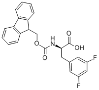 structure of CAS# 205526-25-6, N-[(9H-Fluoren-9-Ylmethoxy)Carbonyl]-3,5-Difluoro-D-Phenylalanine