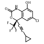 CAS#: 205754-32-1， (4S)-6-Chloro-4-(Cyclopropylethynyl)-8-Hydroxy-4-(Trifluoromethyl)-1,4-Dihydro-2H-3,1-Benzoxazin-2-One