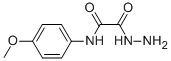 结构式 CAS# 20580-47-6, 2-肼基-N-(4-甲氧基苯基)-2-氧代乙酰胺