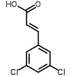 结构式 CAS# 20595-53-3, (2E)-3-(3,5-二氯苯基)丙烯酸