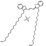 CAS#: 206129-44-4， 3-Hexadecyl-2-[(1E,3Z)-3-(3-Hexadecyl-1,3-Benzothiazol-2(3H)-Ylidene)-1-Propen-1-Yl]-1,3-Benzothiazol-3-Ium Perchlorate
