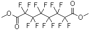 structure of CAS# 2062-20-6, 2,2,3,3,4,4,5,5,6,6,7,7-Dodecafluoro-Octanedioic Acid 1,8-Dimethyl Ester;Dimethyl Dodecafluorooctanedioate~Perfluorosuberic Acid Dimethyl Ester;Perfluorosuberic Acid Dimethyl Ester;DIMETHYL PERFLUOROOCTANE-1,8-DIOATE