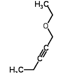 结构式 CAS# 20635-10-3, 1-乙氧基-2-戊炔