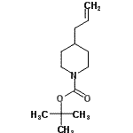 structure of CAS# 206446-47-1, 2-Methyl-2-Propanyl 4-Allyl-1-Piperidinecarboxylate