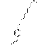 结构式 CAS# 206559-54-8, 1-癸基-4-异硫氰酸基苯