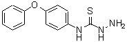 structure of CAS# 206761-85-5, N-(4-Phenoxyphenyl)Hydrazinecarbothioamide;4-(4-Phenoxyphenyl)-3-thiosemicarbazide;MFCD00041299;ZINC00156330