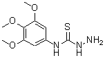 结构式 CAS# 206762-46-1, N-(3,4,5-三甲氧基苯基)肼基硫代甲酰胺