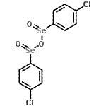 结构式 CAS# 206986-80-3, 1,3-二(4-氯苯基)二硒氧烷1,3-二氧化物
