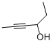 structure of CAS# 20739-59-7, 4-Hexyn-3-Ol;Ethyl 1-Propynyl Carbinol;Fs000328;669318_Aldrich