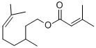 CAS#: 20770-40-5， 3-Methyl-2-Butenoic Acid 3,7-Dimethyl-6-Octen-1-Yl Ester