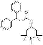 CAS#: 20811-87-4， 3,3-Diphenyl-Propionic Acid 1,2,2,6,6-Pentamethyl-4-Piperidinyl Ester