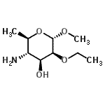 CAS#: 208580-11-4， Methyl 4-Amino-4,6-Dideoxy-2-O-Ethyl-alpha-D-Mannopyranoside