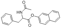 structure of CAS# 20874-31-1, N-Acetyl-Phenylalanine 2-Naphthalenyl Ester;2-Naphthyl 2-Acetamido-3-Phenyl-Propanoate;2-Acetamido-3-Phenylpropanoic Acid 2-Naphthyl Ester;2-Acetamido-3-Phenyl-Propionic Acid 2-Naphthyl Ester