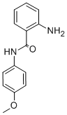 结构式 CAS# 20878-54-0, 2-氨基-N-(4-甲氧基-苯基)-苯甲酰胺