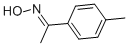 structure of CAS# 2089-33-0, 4'-Methyl-Acetophenone Oxime;(Ne)-N-[1-(4-Methylphenyl)Ethylidene]Hydroxylamine;1-(4-Methylphenyl)Ethanone Oxime;Acetophenone, 4'-Methyl-, Oxime
