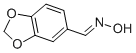 structure of CAS# 2089-36-3, 1,3-Benzodioxole-5-Carboxaldehyde Oxime;N-(1,3-Benzodioxol-5-Ylmethylidene)Hydroxylamine;1,3-Benzodioxole-5-Carbaldehyde Oxime;1,3-Benzodioxole-5-Carboxaldehyde Oxime