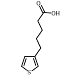 结构式 CAS# 20906-04-1, 5-(3-噻吩基)戊酸