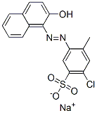 structure of CAS# 2092-56-0, 5-Chloro-2-[2-(2-Hydroxy-1-Naphthalenyl)Diazenyl]-4-Methyl-Benzenesulfonic Acid Sodium Salt (1:1);Sodium 5-Chloro-4-Methyl-2-[2-(2-Oxonaphthalen-1-Ylidene)Hydrazinyl]Benzenesulfonate;Sodium 5-Chloro-4-Methyl-2-[(N'z)-N'-(2-Oxo-1-Naphthylidene)Hydrazino]Benzenesulfonate;Sodium 5-Chloro-4-Methyl-2-[N'-(2-Oxo-1-Naphthylidene)Hydrazino]Benzenesulfonate
