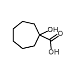structure of CAS# 20920-03-0, 1-Hydroxycycloheptanecarboxylic acid;1-HYDROXYCYCLOHEPTANECARBOXYLIC ACID