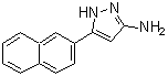 structure of CAS# 209224-90-8, 5-(2-Naphthyl)-1H-Pyrazol-3-Amine;1H-PYRAZOL-3-AMINE,5-(2-NAPHTHALENYL)-;3-(2-naphthyl)-1H-pyrazol-5-ylamine;3-(naphthalen-2-yl)-1H-pyrazol-5-amine