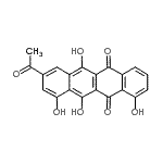 CAS#: 20982-42-7， 8-Acetyl-1,6,10,11-Tetrahydroxy-5,12-Tetracenedione
