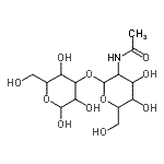 structure of CAS# 210036-24-1, 3-O-(2-Acetamido-2-Deoxyhexopyranosyl)Hexopyranose;3-O-[2-AC<wbr>ETAMIDO-2<wbr>-DEOXY-Î’<wbr>-D-GLUCOP<wbr>YRANOSYL]<wbr>-D-MANNOP<wbr>YRANOSE