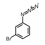 structure of CAS# 2101-89-5, 1-Azido-3-Bromobenzene;1-azido-3-bromobenzene;MFCD09040602