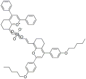 CAS#: 21016-22-8， 2,4-Bis(4-amoxyphenyl)-8-[5-(2,4-diphenyl-6,7-dihydro-5H-chromen-1-ium-8-ylidene)penta-1,3-dienyl]-6,7-dihydro-5H-chromene perchlorate