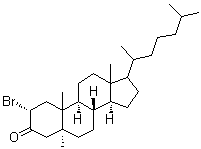 CAS#: 2102-31-0， (2alpha,5alpha,8xi,9xi,10xi,13xi,14xi,17xi,20xi)-2-Bromo-5-Methylcholestan-3-One