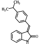 CAS 登录号：210303-05-2， (3E)-3-(4-异丙基亚苄基)-1,3-二氢-2H-吲哚-2-酮