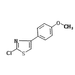 CAS#: 2104-01-0， 2-Chloro-4-(4-Methoxyphenyl)-1,3-Thiazole