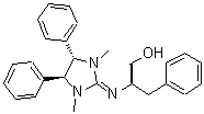 结构式 CAS# 210468-90-9, (2R)-2-{[(4S,5S)-1,3-二甲基-4,5-二苯基-2-咪唑烷基亚基]氨基}-3-苯基-1-丙醇