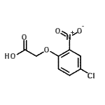结构式 CAS# 21086-49-7, (4-氯-2-硝基苯氧基)乙酸
