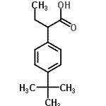 CAS#: 211314-96-4， 2-[4-(2-Methyl-2-Propanyl)Phenyl]Butanoic Acid