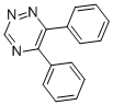 structure of CAS# 21134-91-8, 5,6-Diphenyl-1,2,4-Triazine;1,2,4-Triazine, 5,6-Diphenyl-;Nsc74498;As-Triazine, 5,6-Diphenyl-